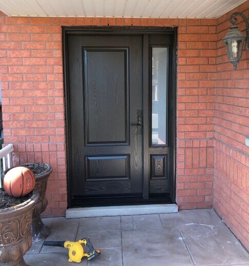 dark fiberglass door