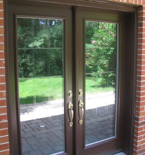 fiberglass door with glass inserts