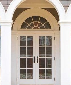 Image depicts a French patio door.