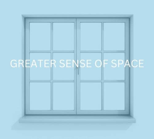 greater sense of space picture windows