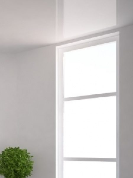 Image depicts a newly installed picture window.