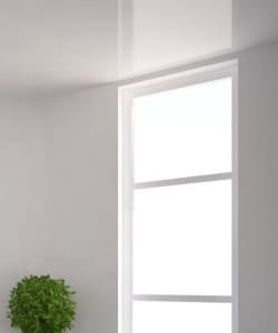 Image depicts a newly installed picture window.