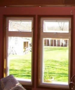 Image depicts a newly-installed window from NorthShield Window & Doors.