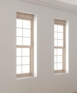Image depicts two single hung windows.