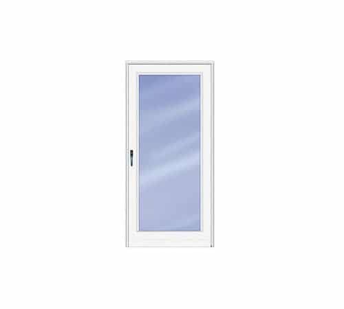 Image depicts a storm door design.