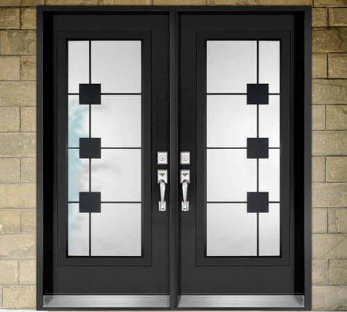 Verre entry door