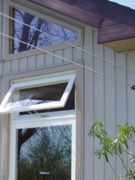 Image depicts a newly-installed awning window.