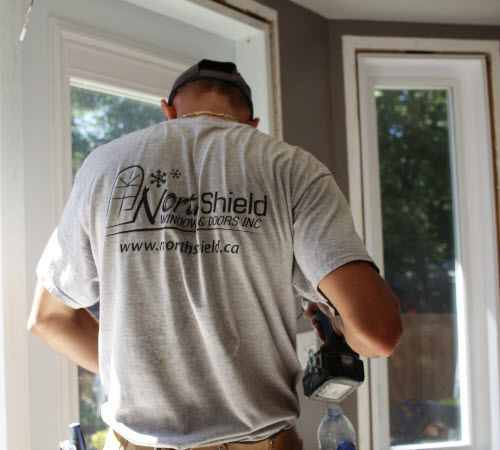 Image depicts a NorthShield Windows & Doors employee.