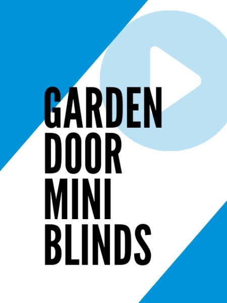 garden door mini blinds