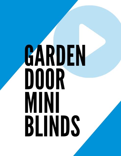 garden door mini blinds