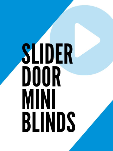 slider door mini blinds