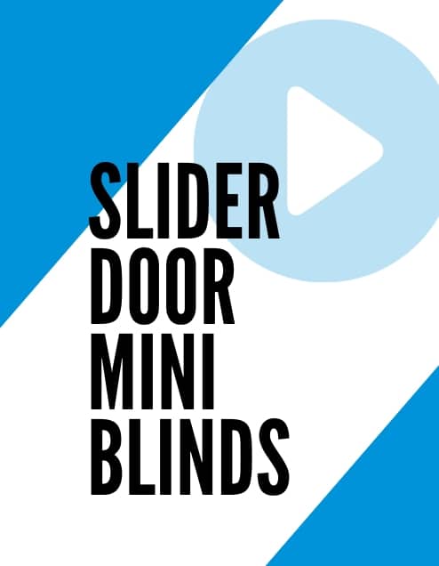 slider door mini blinds
