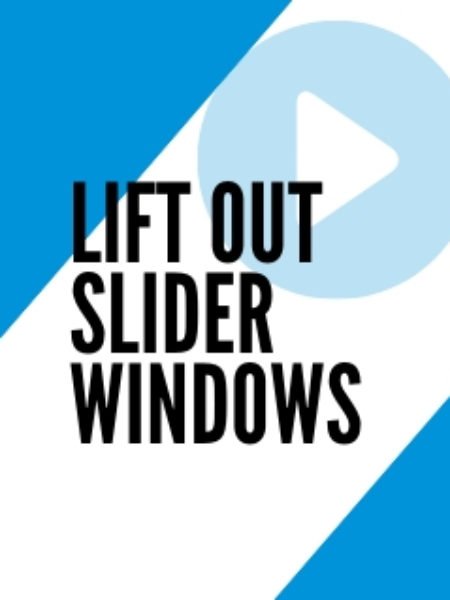 Lift out energy efficient slider windows