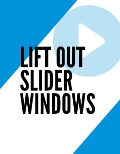 Lift out energy efficient slider windows