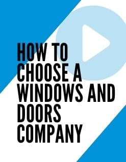 How to choose a windows and doors company in Winnipeg