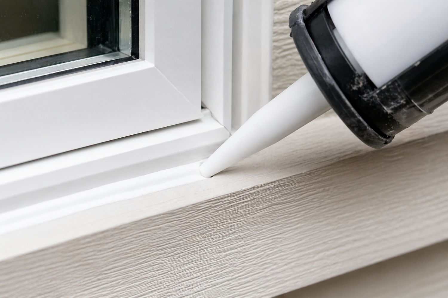 Applying exterior caulking correctly to avoid poor window installation and water damage.