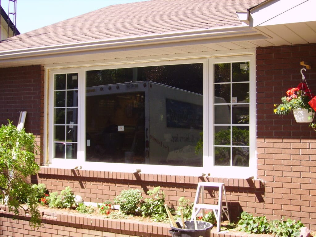 Living Room Windows with window grills