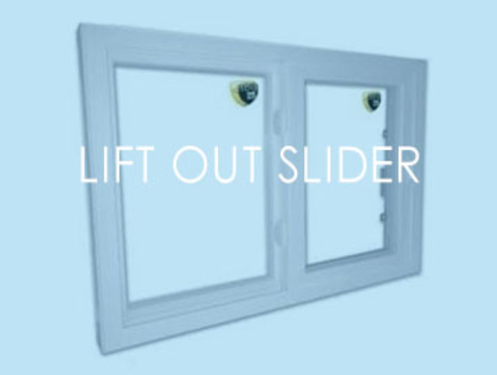 Lift out slider window