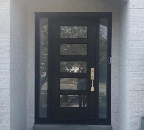 Black Entry Doors Installation Mississauga