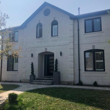 Black Vinyl Windows Installation in Mississauga