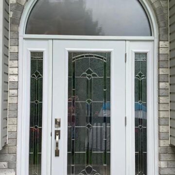 Steel Entry Door with Glass Insert in Winnipeg