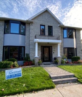 Black vinyl windows installation Scarborough