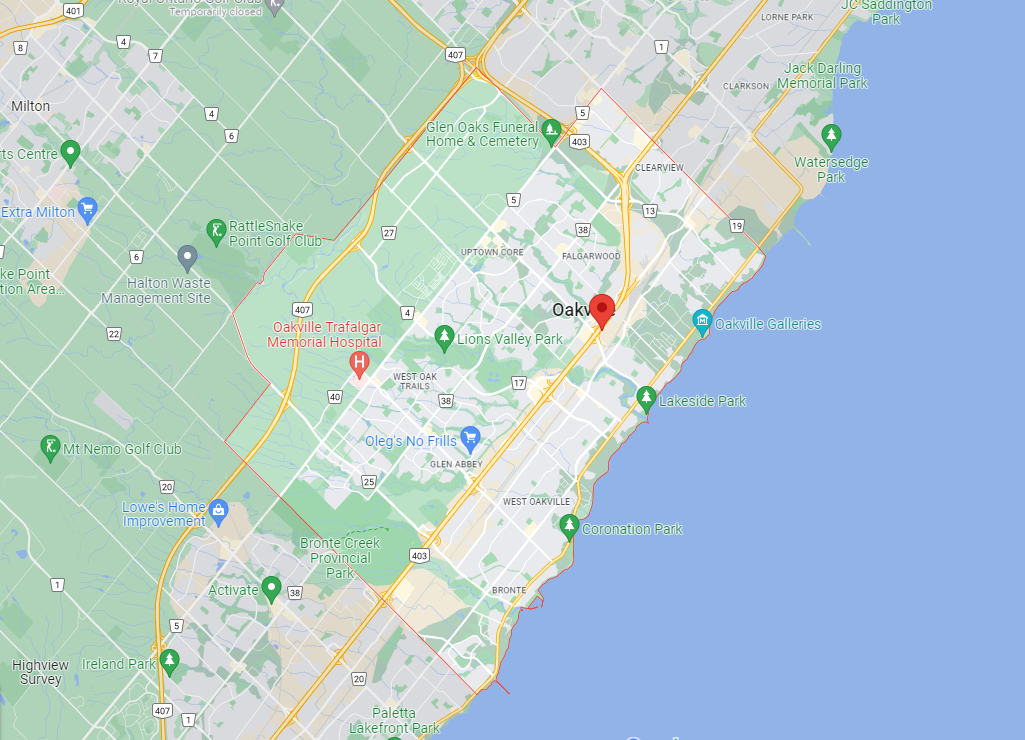 oakville map