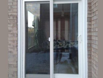 White Patio Door Installation in Markham