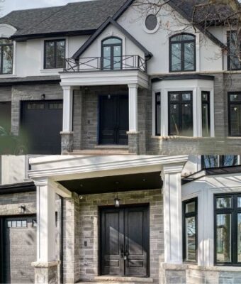 black windows and door installation markham