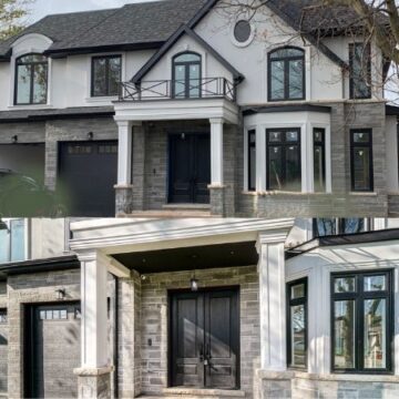 Black Vinyl Windows & Door Installation in Markham