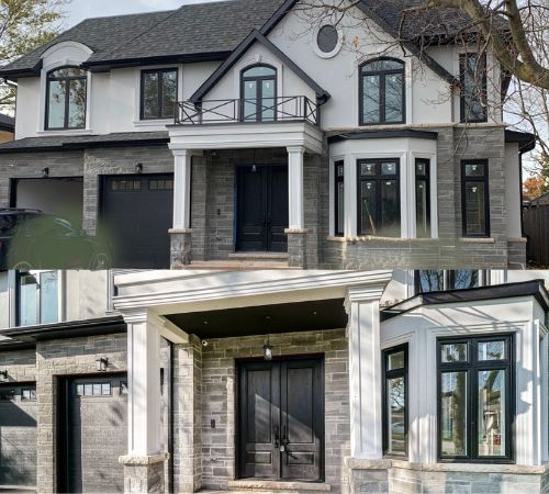 black windows and door installation markham