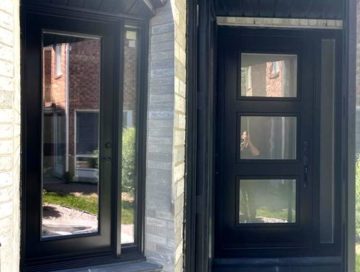 Black Entry & Patio Door Installation Aurora