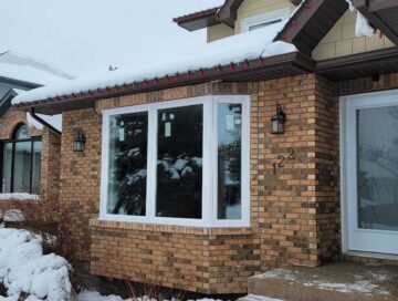 Custom Vinyl Bay Window Installation in Winnipeg