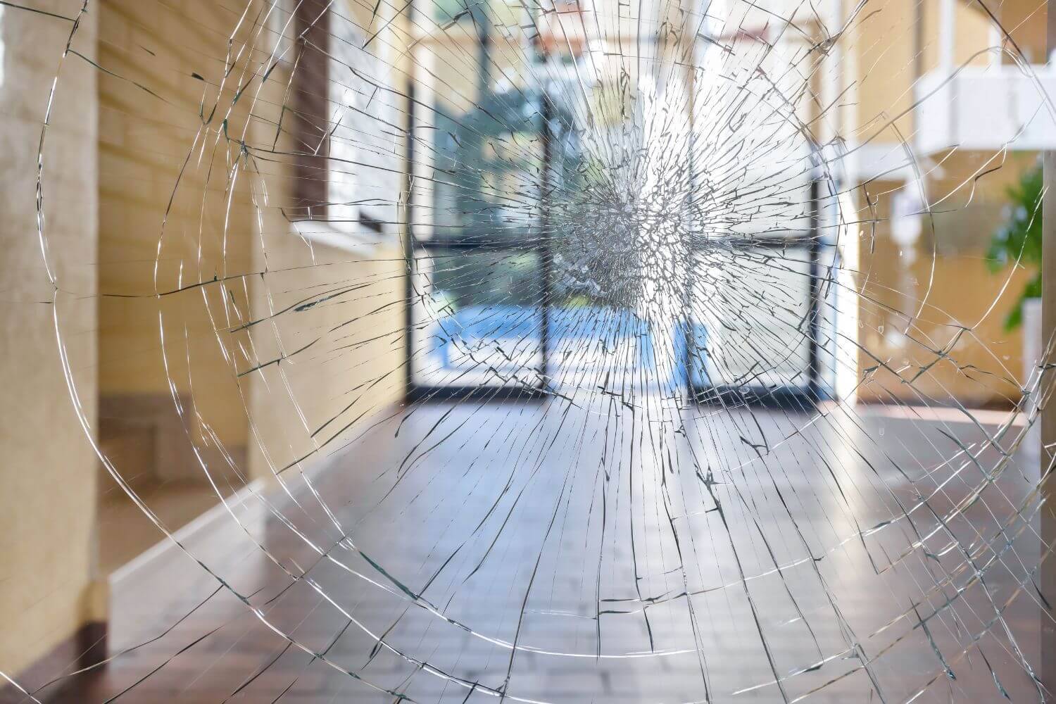 what to do if door glass is broken