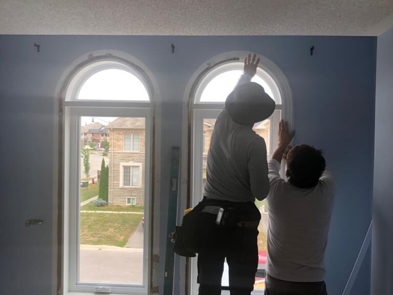 northshield installers replacing custom shaped windows