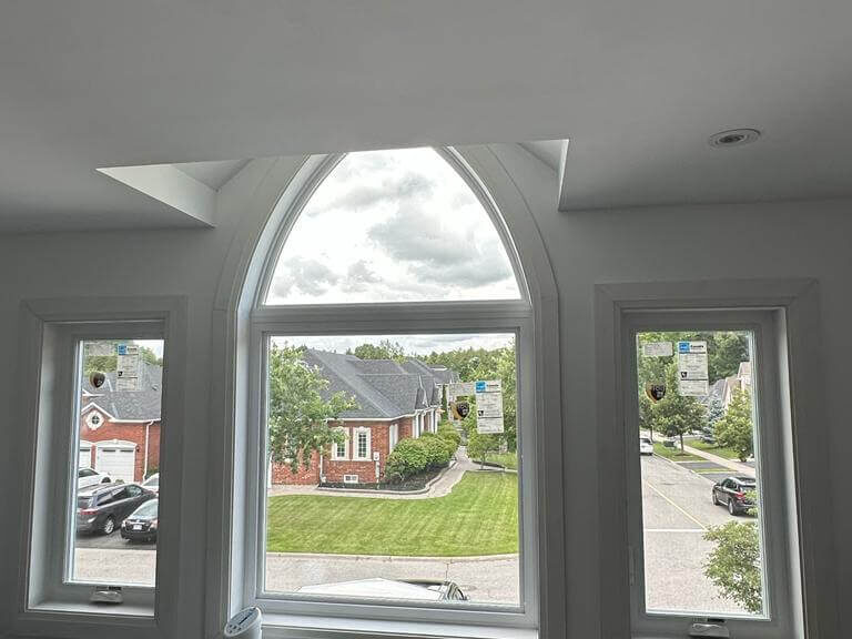 custom windows installed in bedroom