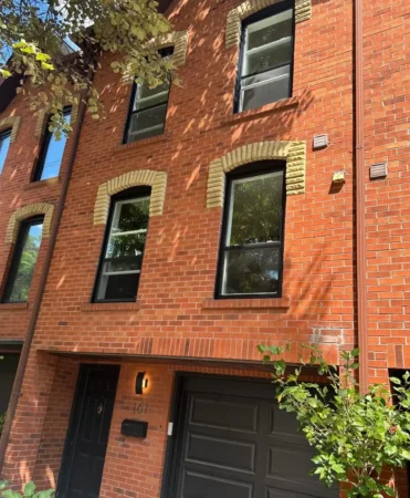 black single hung and double hung windows
