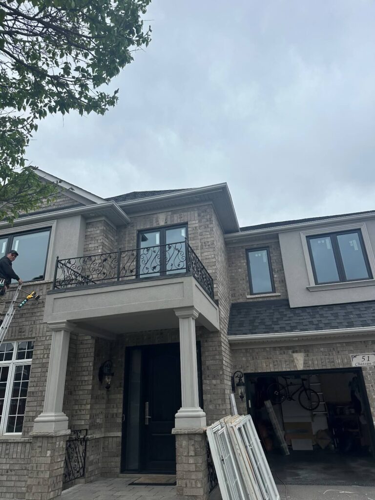 Black windows whole house windows replacement