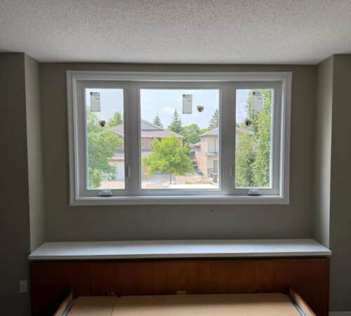 Casement windows installation project Winnipeg
