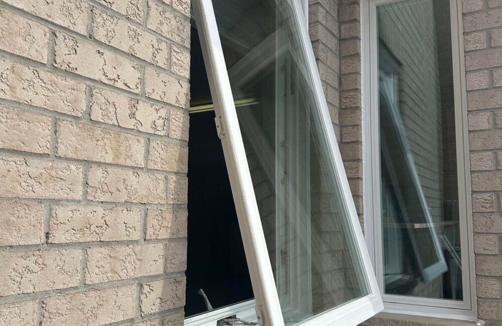 White awning windows installation service Maple