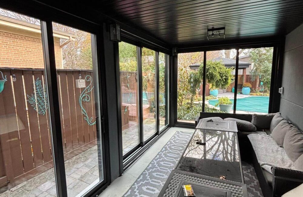 Multi panel stacking patio doors system The Beaches