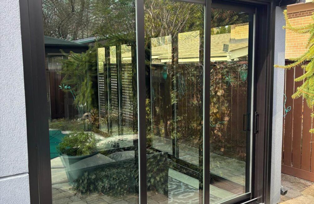 Multi panel stacking patio doors system installation project in The Beaches