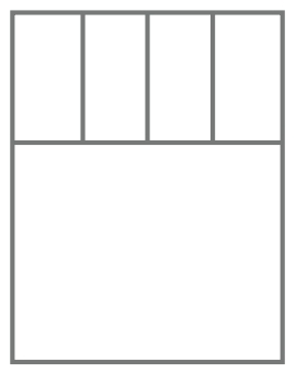 cottage 1 3 window grill type