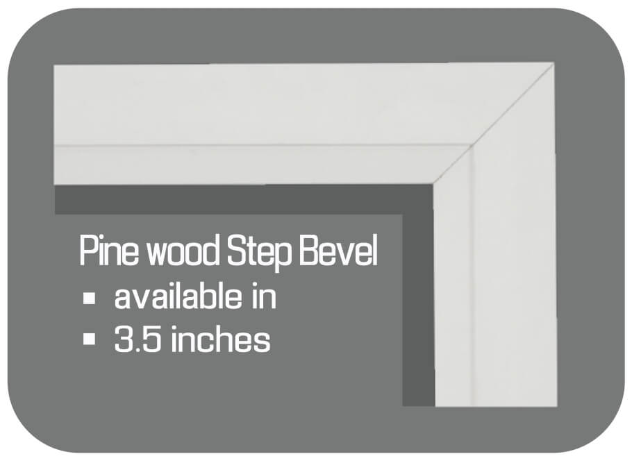 pine wood step bevel