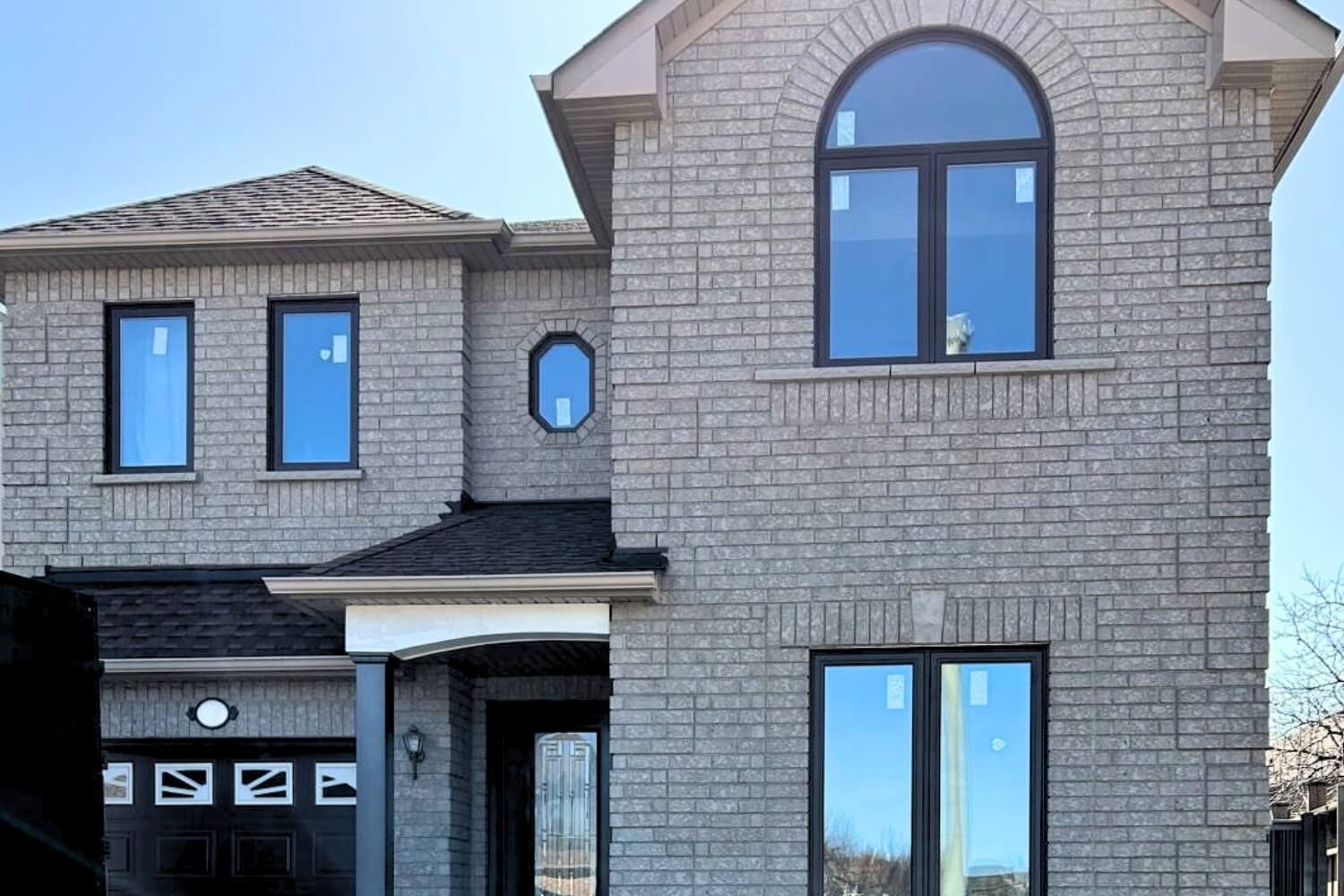 are black framed windows in style