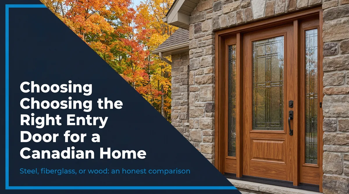 How to choose the right entry door for a Canadian home - NorthShield guide