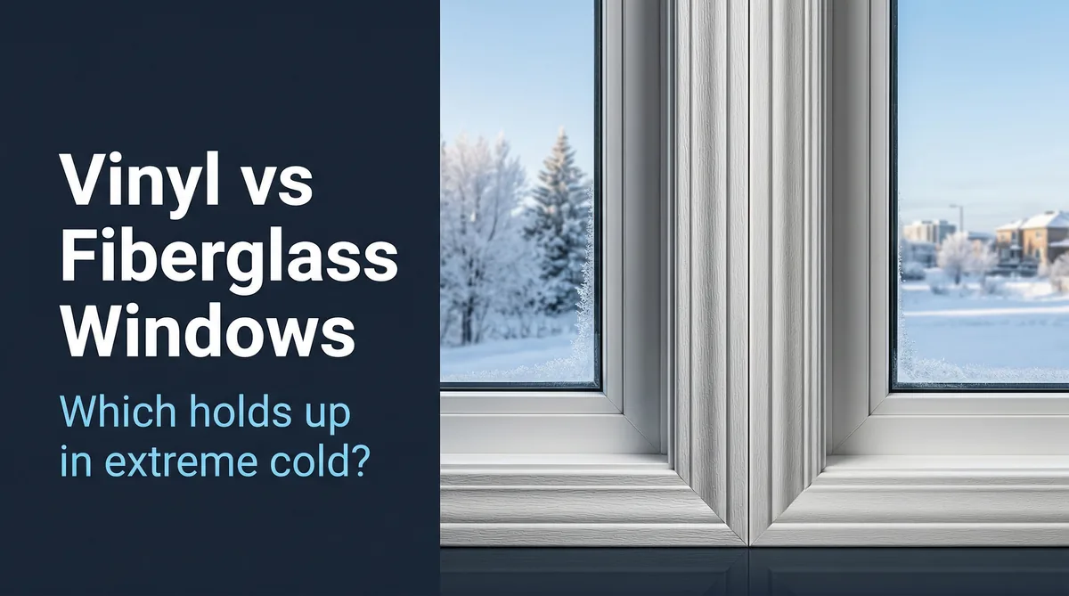 Vinyl vs fiberglass windows cold climate comparison