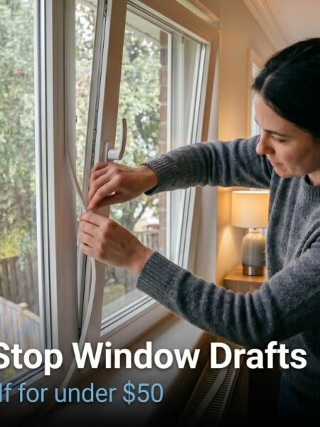 how to stop window drafts diy