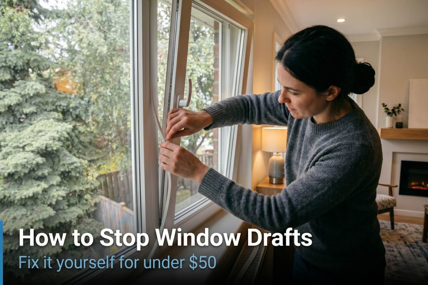 how to stop window drafts diy
