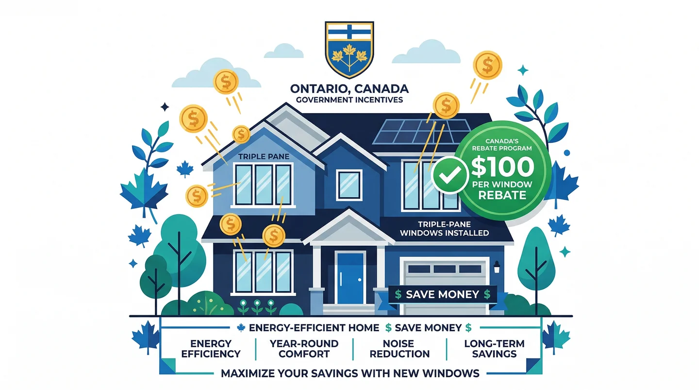 Ontario window rebate programs 2026 — active government incentives for window replacement